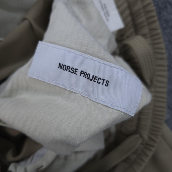 Norse Projects Pants Mens Small Tan Luther Travel Elastic Waist Casual Chino - Picture 5 of 15